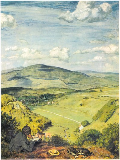 View of a Taunus Valley / Taunus Landscape by Hans Thoma